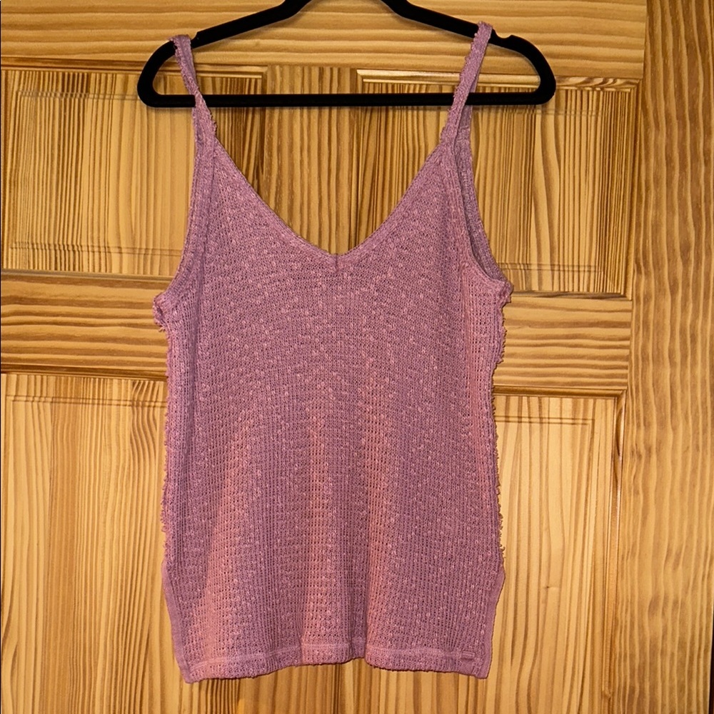 We The Free Women's Pink Knit Tank Top size M NWOT
